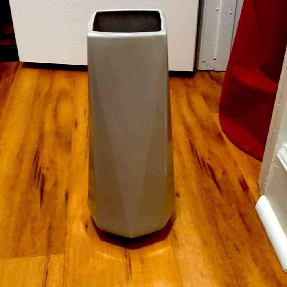 Gray. West Elm Vase.